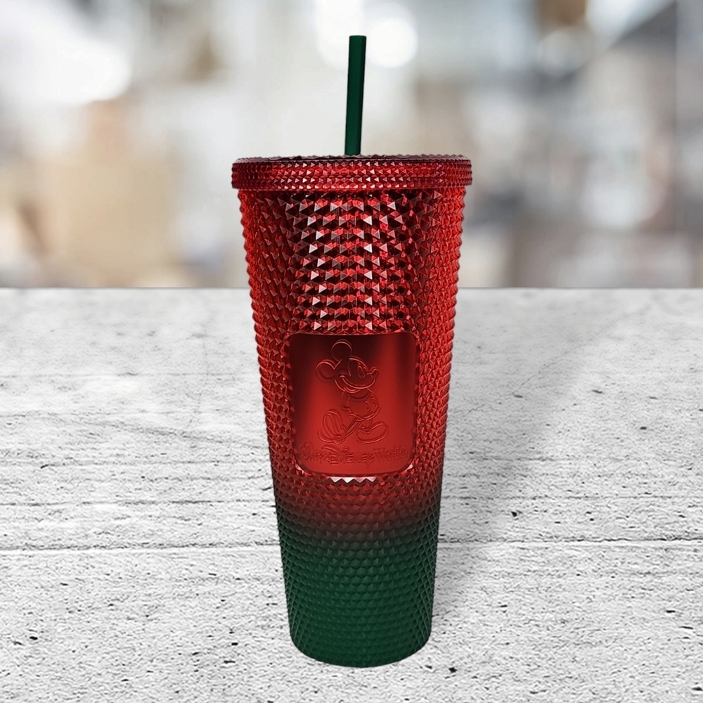 Disney Parks Starbucks Bling Ombre Holiday Tumbler 24 oz 2021